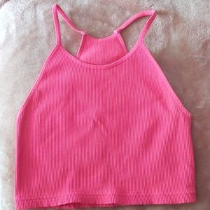 Free People x FP Movement Happiness Runs crop, Neon HOT PINK *size M/L*